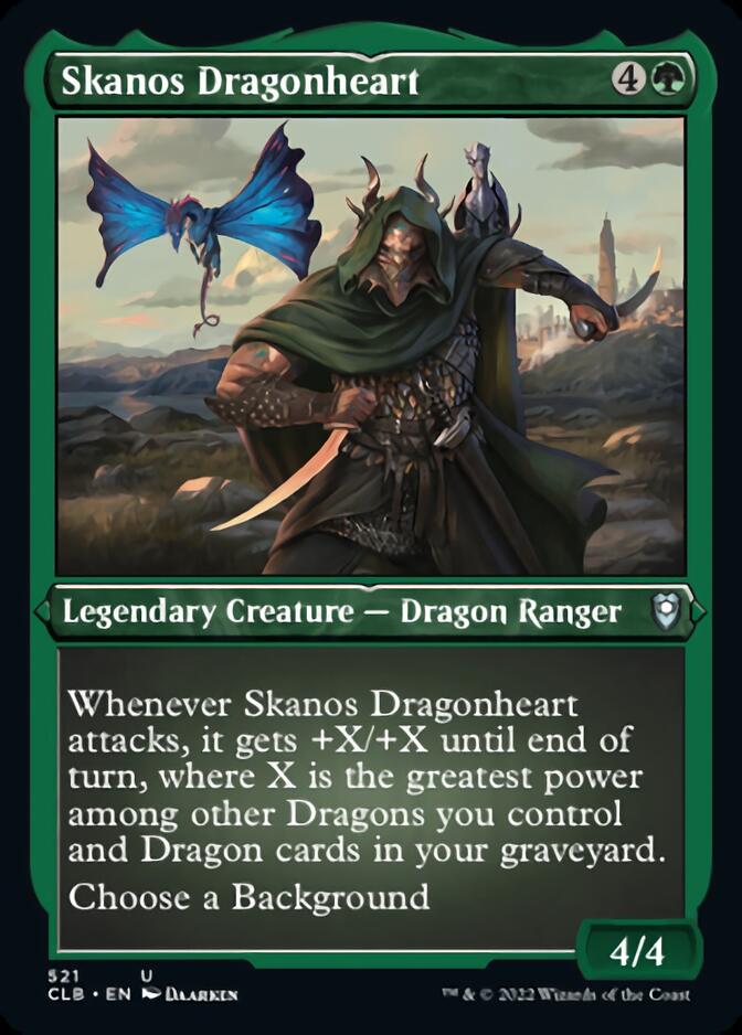 Skanos Dragonheart (Foil Etched) [Commander Legends: Battle for Baldur's Gate] | Enigma On Main