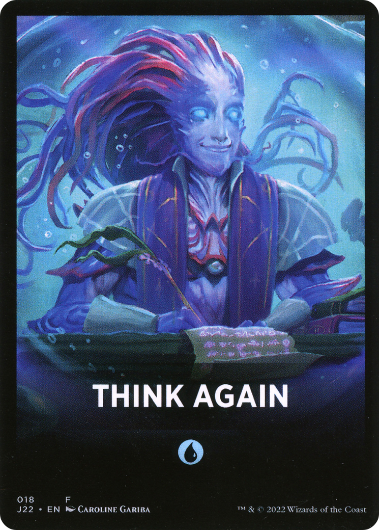 Think Again Theme Card [Jumpstart 2022 Front Cards] | Enigma On Main