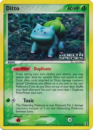 Ditto (36/113) (Stamped) [EX: Delta Species] | Enigma On Main