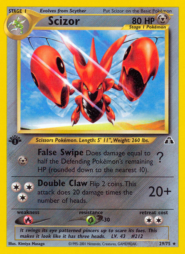 Scizor (29/75) [Neo Discovery 1st Edition] | Enigma On Main