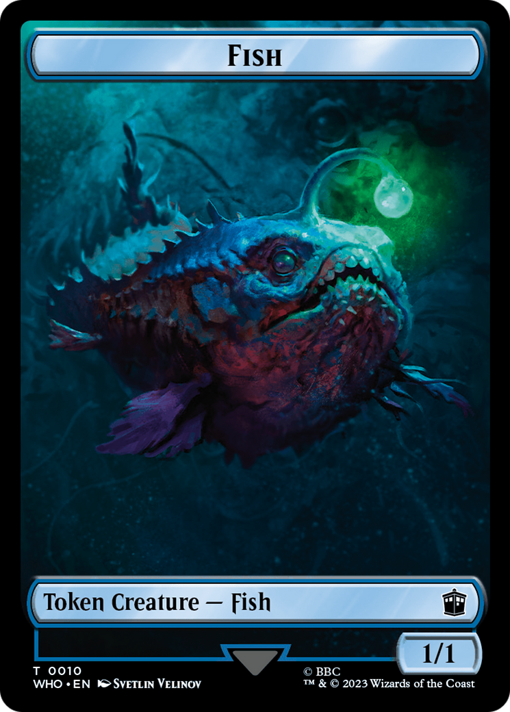 Fish // Alien Insect Double-Sided Token [Doctor Who Tokens] | Enigma On Main