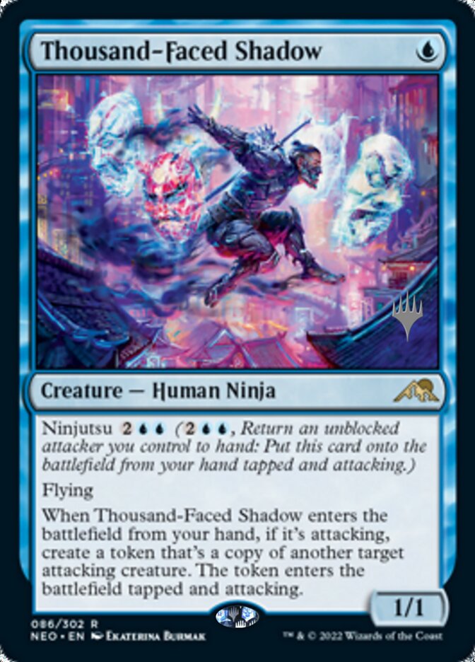 Thousand-Faced Shadow (Promo Pack) [Kamigawa: Neon Dynasty Promos] | Enigma On Main