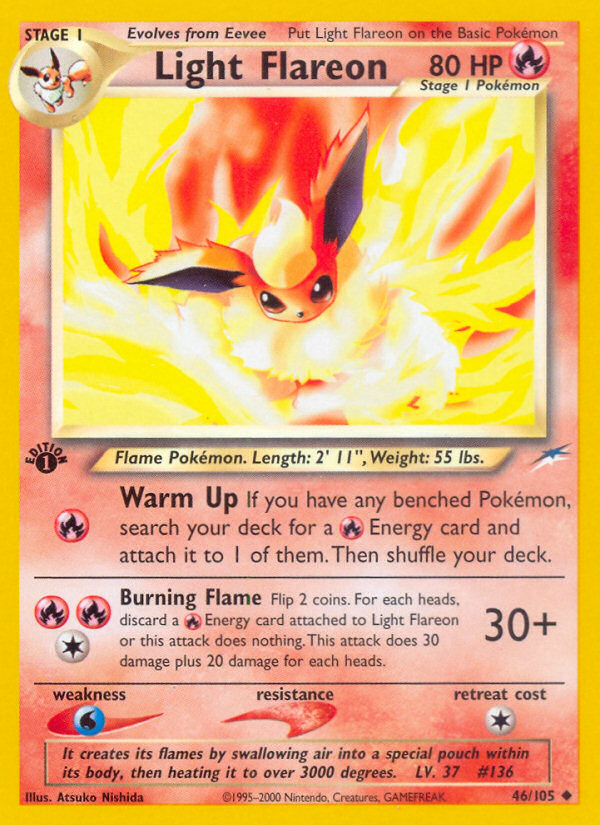 Light Flareon (46/105) [Neo Destiny 1st Edition] | Enigma On Main