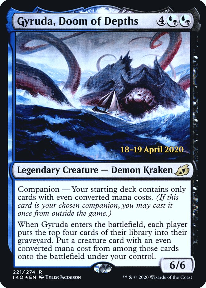 Gyruda, Doom of Depths  [Ikoria: Lair of Behemoths Prerelease Promos] | Enigma On Main