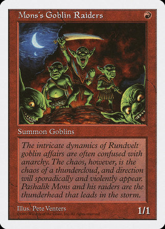 Mons's Goblin Raiders [Fifth Edition] | Enigma On Main