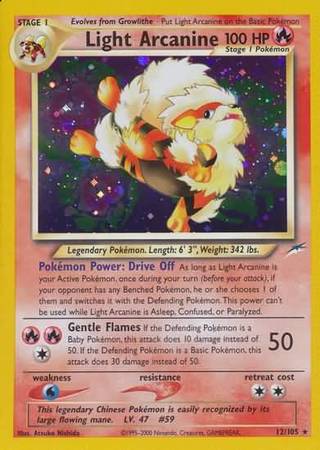 Light Arcanine (12/105) [Neo Destiny Unlimited] | Enigma On Main