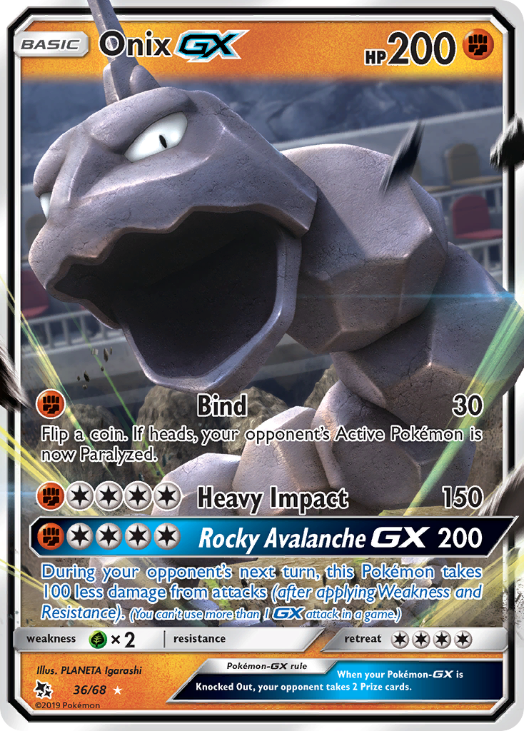 Onix GX (36/68) [Sun & Moon: Hidden Fates] | Enigma On Main