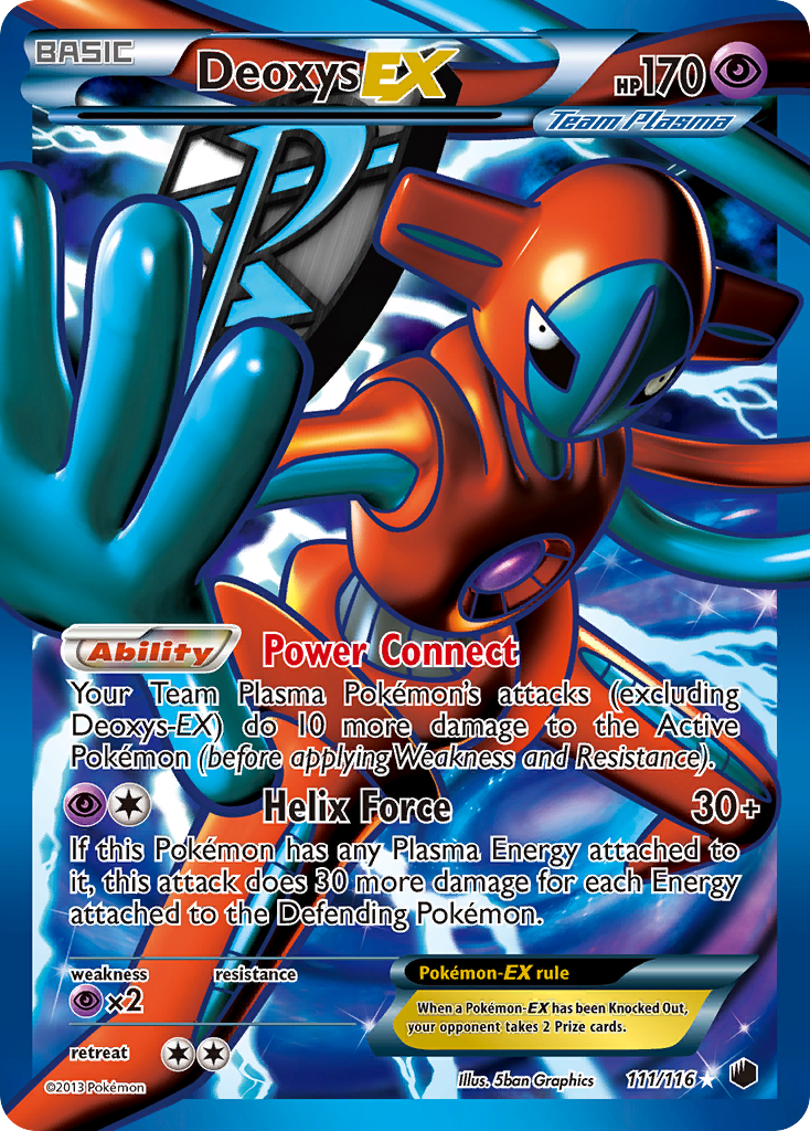 Deoxys EX (111/116) [Black & White: Plasma Freeze] | Enigma On Main