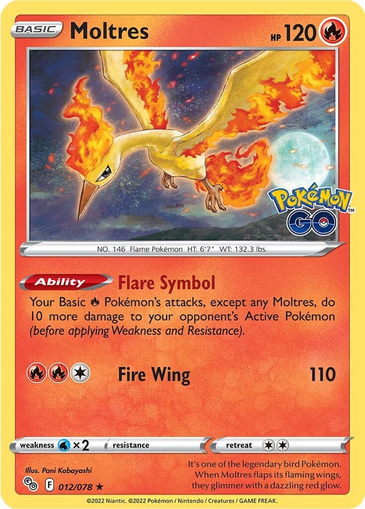 Moltres (012/078) [Pokémon GO] | Enigma On Main