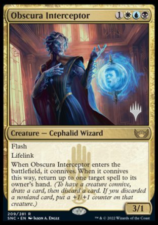 Obscura Interceptor (Promo Pack) [Streets of New Capenna Promos] | Enigma On Main