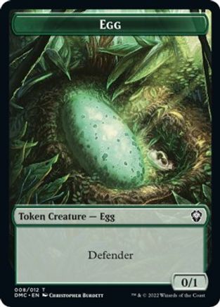 Snake // Egg Double-sided Token [Dominaria United Commander Tokens] | Enigma On Main