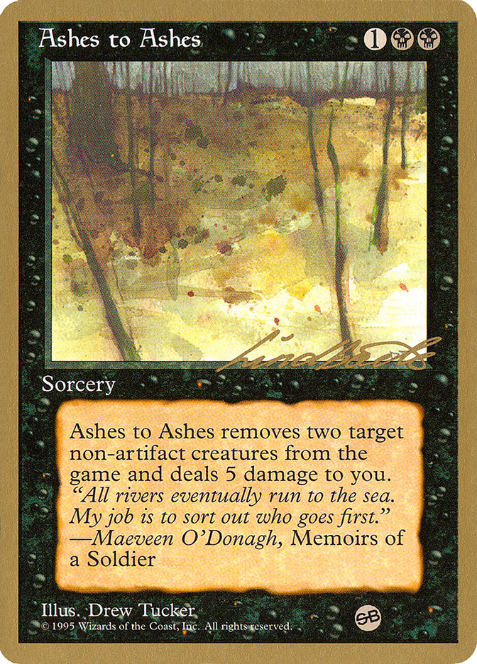 Ashes to Ashes (Leon Lindback) (SB) [Pro Tour Collector Set] | Enigma On Main