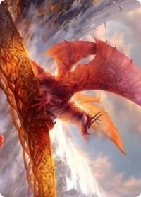 Goldspan Dragon Art Card [Kaldheim: Art Series] | Enigma On Main