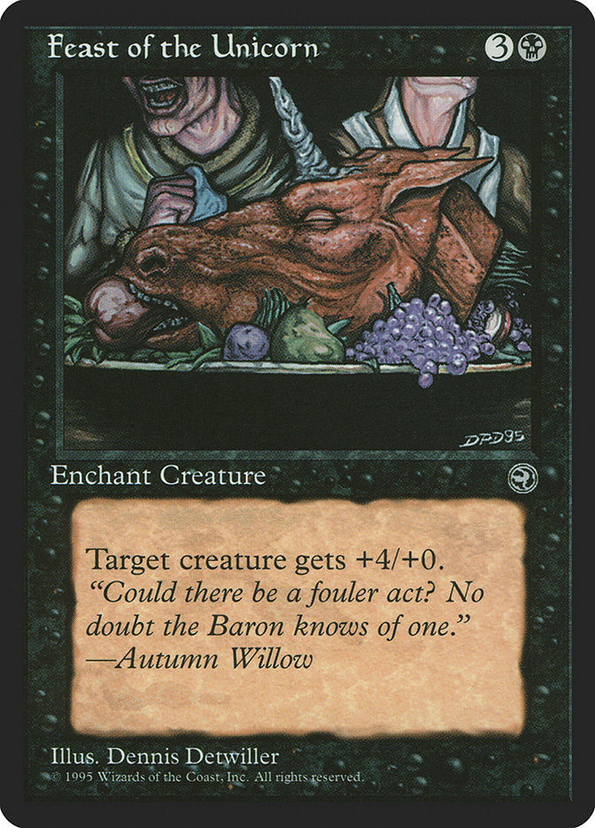 Feast of the Unicorn (Autumn Willow Flavor Text) [Homelands] | Enigma On Main