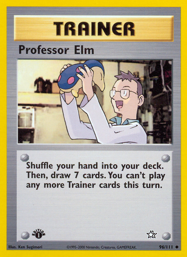 Professor Elm (96/111) [Neo Genesis 1st Edition] | Enigma On Main