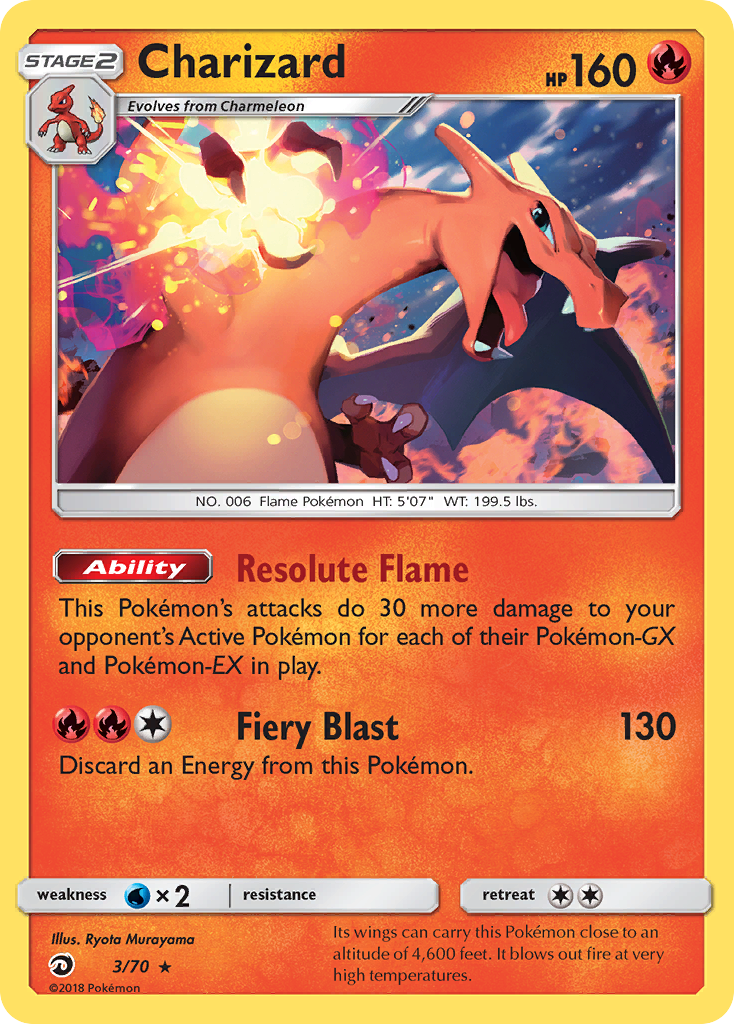 Charizard (3/70) [Sun & Moon: Dragon Majesty] | Enigma On Main