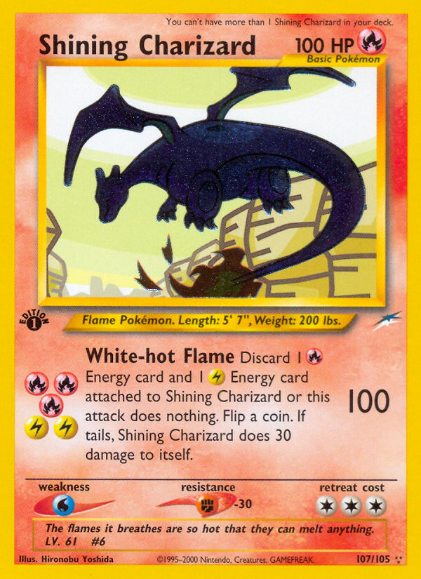 Shining Charizard (107/105) [Neo Destiny 1st Edition] | Enigma On Main