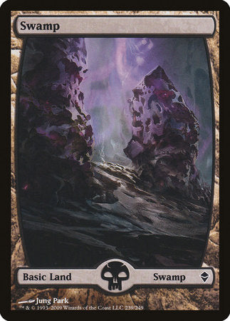 Swamp (239) - Full Art [Zendikar] | Enigma On Main