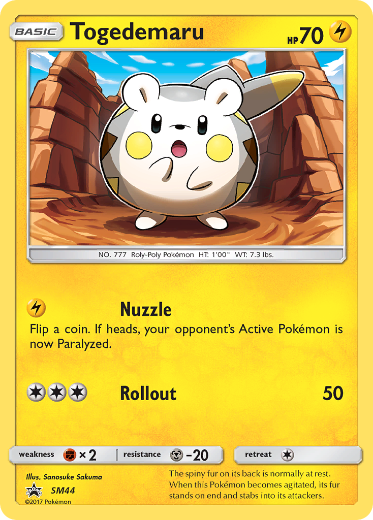 Togedemaru (SM44) [Sun & Moon: Black Star Promos] | Enigma On Main