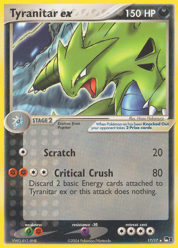 Tyranitar ex (17/17) [POP Series 1] | Enigma On Main