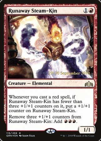 Runaway Steam-Kin [Guilds of Ravnica Promos] | Enigma On Main