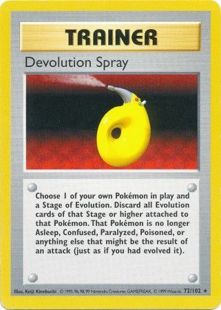 Devolution Spray (72/102) [Base Set Shadowless Unlimited] | Enigma On Main