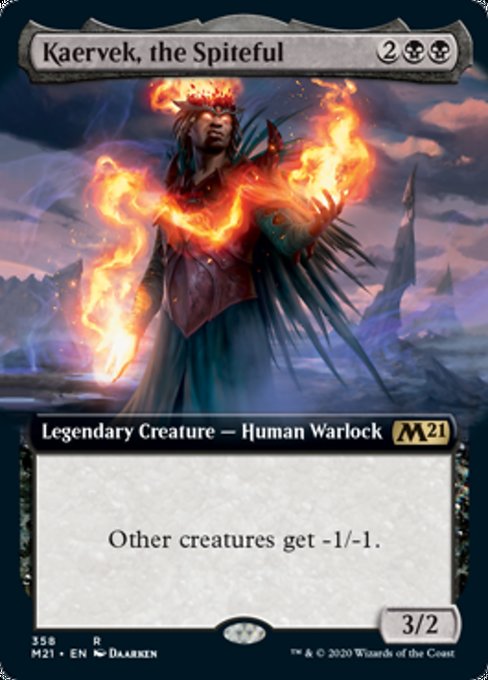 Kaervek, the Spiteful (Extended Art) [Core Set 2021] | Enigma On Main