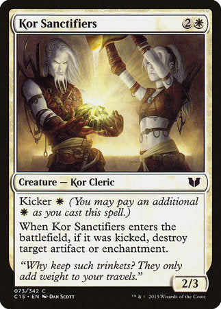 Kor Sanctifiers [Commander 2015] | Enigma On Main