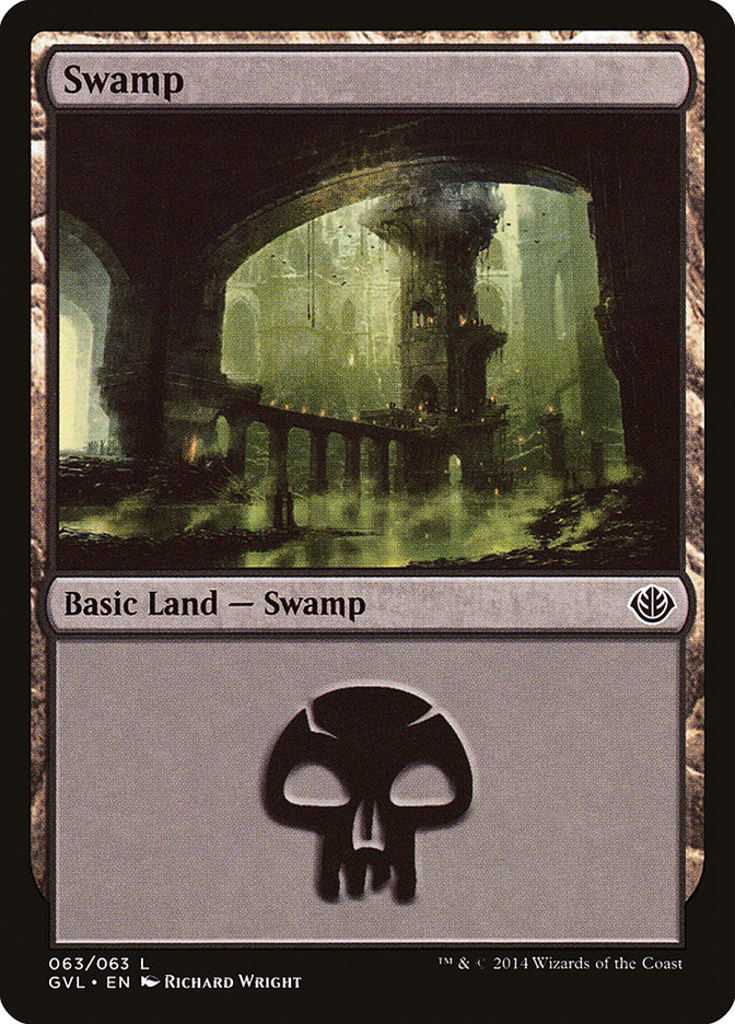 Swamp (63) (Garruk vs. Liliana) [Duel Decks Anthology] | Enigma On Main