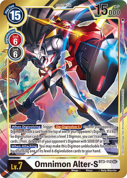 Omnimon Alter-S [BT3-112] (Alternate Art) [Release Special Booster Ver.1.5] | Enigma On Main