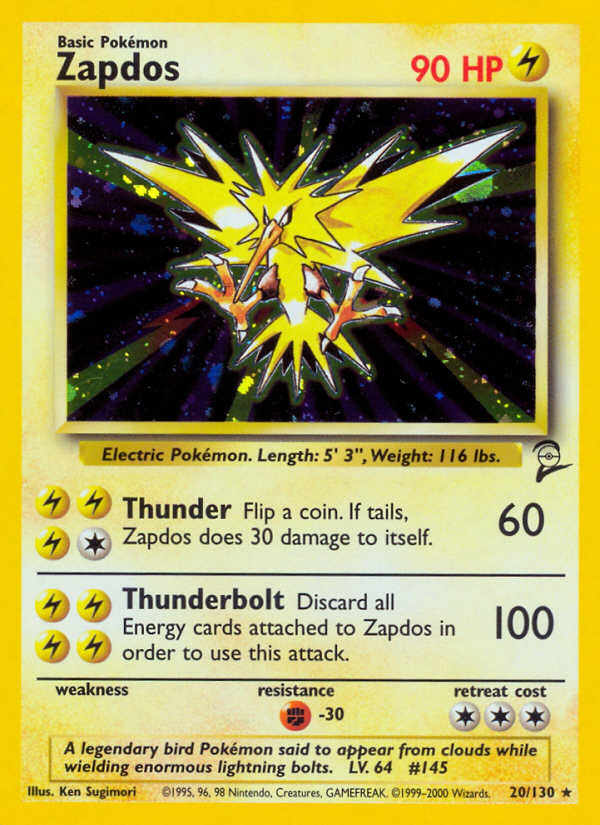 Zapdos (20/130) [Base Set 2] | Enigma On Main