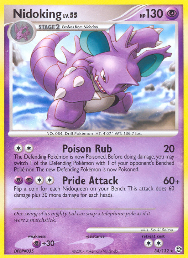 Nidoking (34/132) [Diamond & Pearl: Secret Wonders] | Enigma On Main