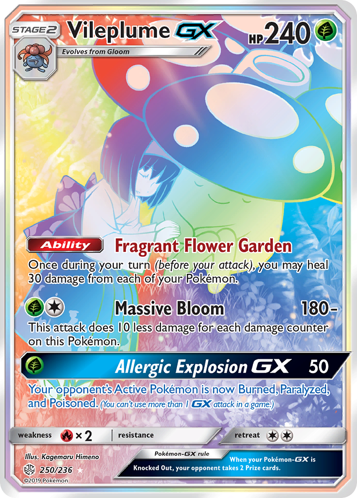 Vileplume GX (250/236) [Sun & Moon: Cosmic Eclipse] | Enigma On Main