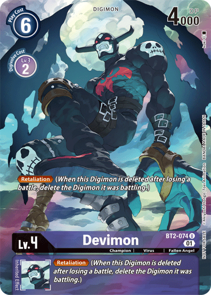 Devimon [BT2-074] (Alternate Art) [Release Special Booster Ver.1.0] | Enigma On Main