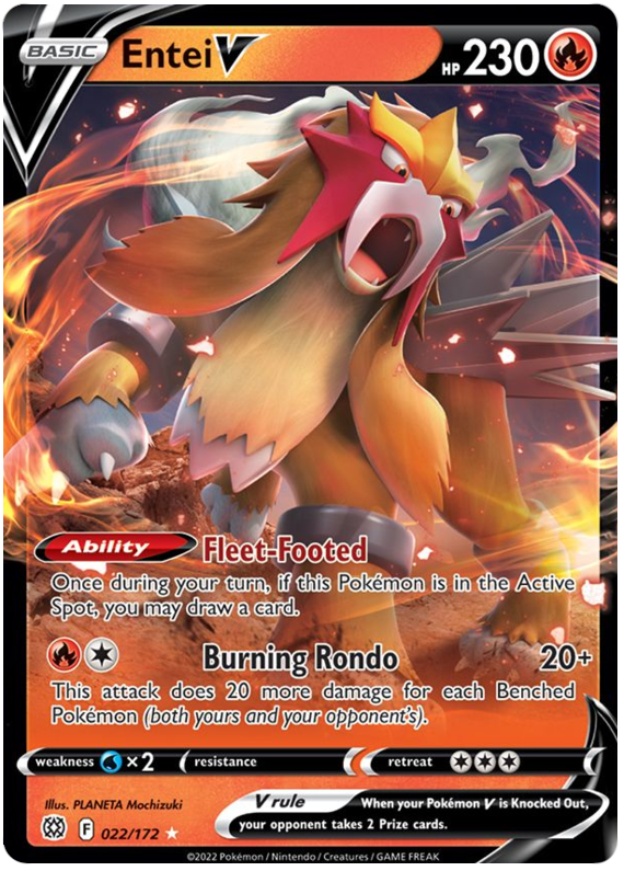 Entei V (022/172) [Sword & Shield: Brilliant Stars] | Enigma On Main