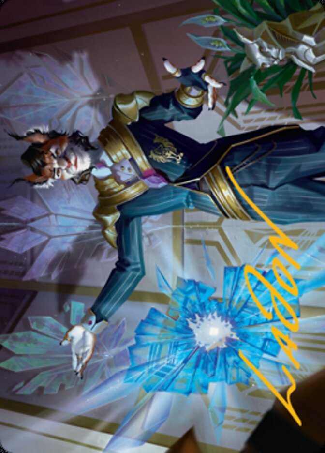 Kros, Defense Contractor Art Card (Gold-Stamped Signature) [Streets of New Capenna Art Series] | Enigma On Main