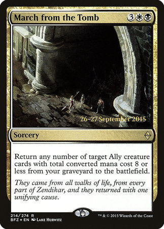 March from the Tomb [Battle for Zendikar Promos] | Enigma On Main