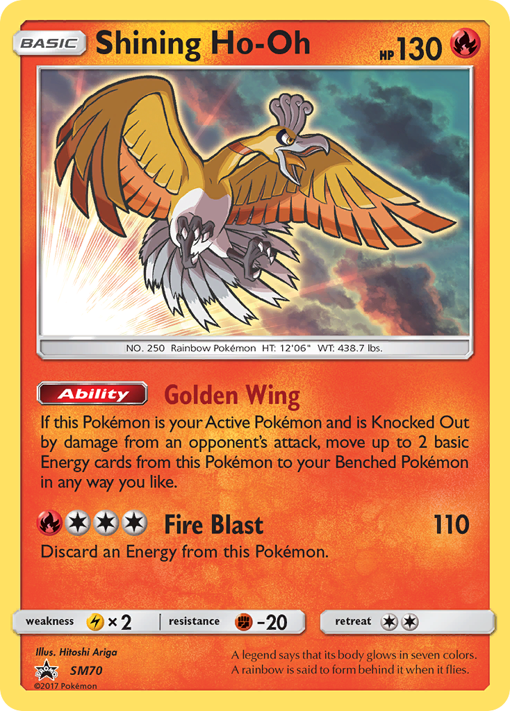 Shining Ho-Oh (SM70) [Sun & Moon: Black Star Promos] | Enigma On Main