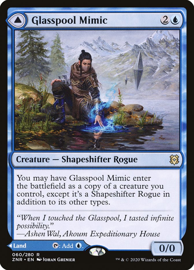 Glasspool Mimic // Glasspool Shore [Zendikar Rising] | Enigma On Main