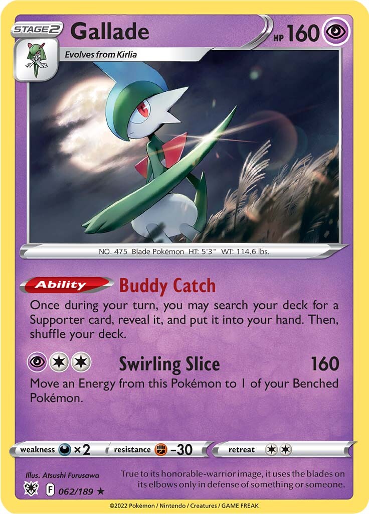 Gallade (062/189) [Sword & Shield: Astral Radiance] | Enigma On Main