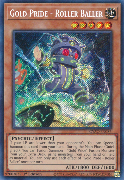 Gold Pride - Roller Baller [CYAC-EN086] Secret Rare | Enigma On Main