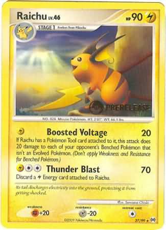 Raichu (27/99) (Prerelease Promo) [Nintendo: Black Star Promos] | Enigma On Main