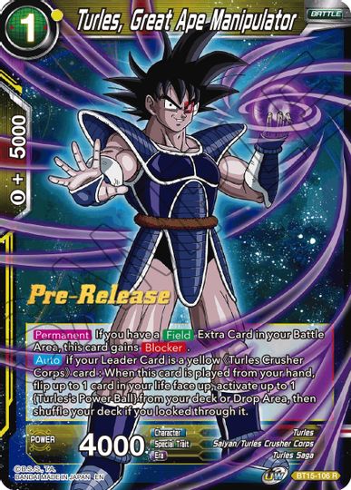 Turles, Great Ape Manipulator (BT15-106) [Saiyan Showdown Prerelease Promos] | Enigma On Main