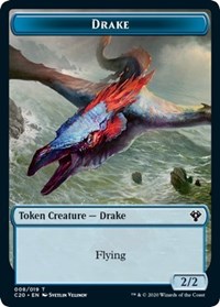 Drake // Insect (018) Double-sided Token [Commander 2020 Tokens] | Enigma On Main