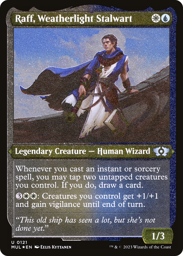 Raff, Weatherlight Stalwart (Foil Etched) [Multiverse Legends] | Enigma On Main