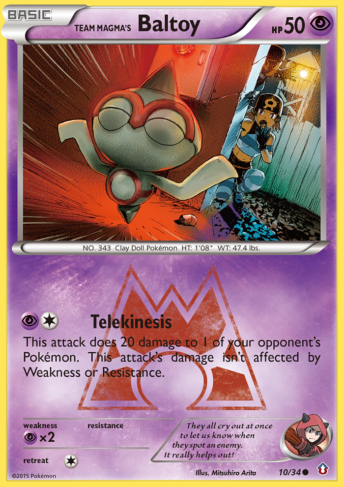 Team Magma's Baltoy (10/34) [XY: Double Crisis] | Enigma On Main