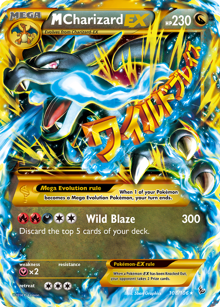 M Charizard EX (108/106) [XY: Flashfire] | Enigma On Main