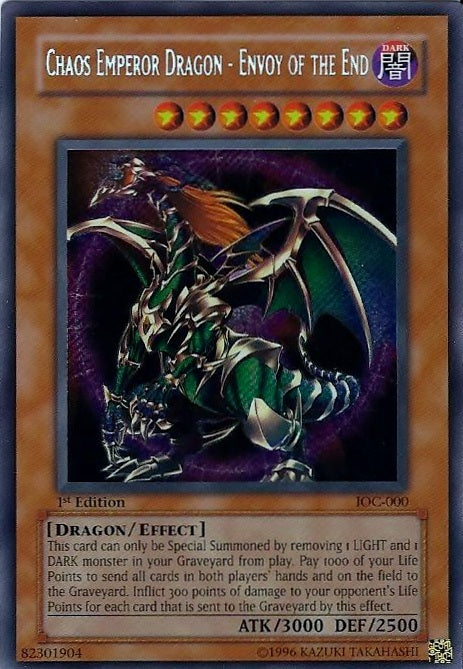 Chaos Emperor Dragon - Envoy of the End [IOC-000] Secret Rare | Enigma On Main