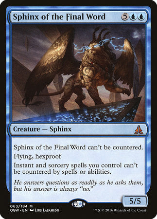 Sphinx of the Final Word [Oath of the Gatewatch] | Enigma On Main