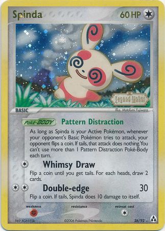 Spinda (26/92) (Stamped) [EX: Legend Maker] | Enigma On Main